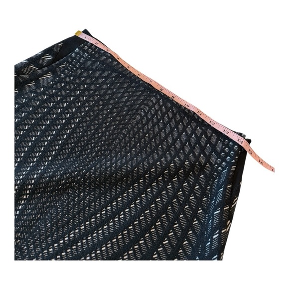 Diane Von Furstenberg Mae Skirt Wool Blend Black & White Skirt Size 8 Career - Picture 11 of 14